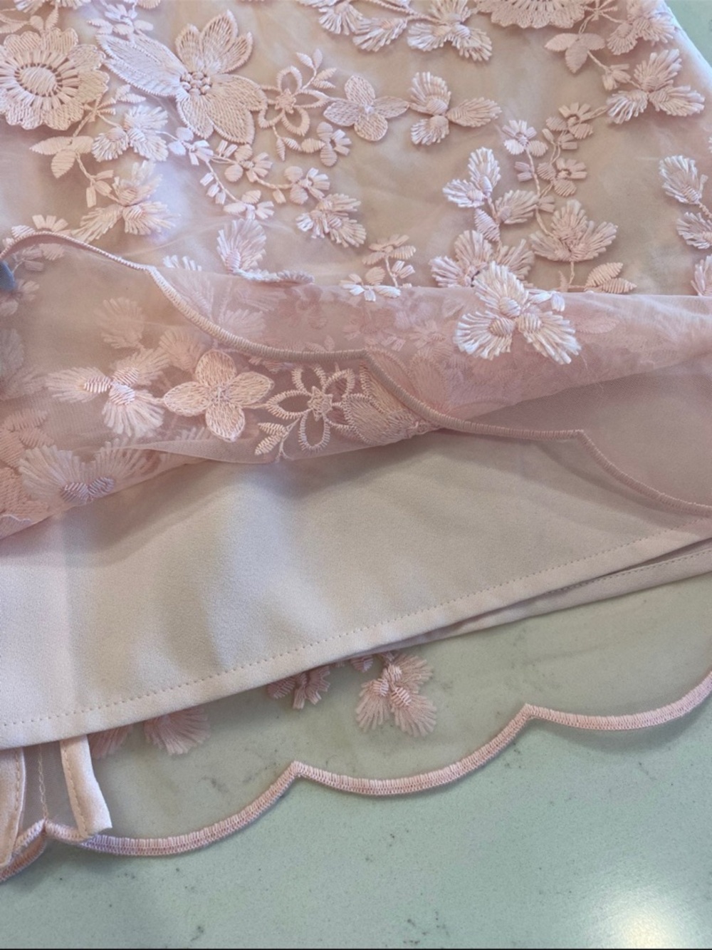 Ted Baker London Blush Pink Lace Mini Dress Ted Baker size =2 - Picture 9 of 9
